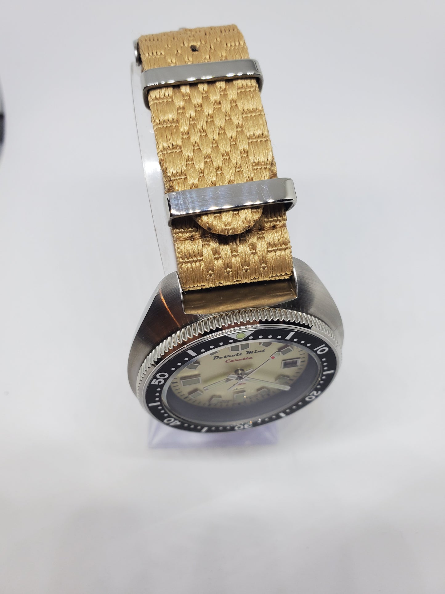 Tan Jubilie Nylon Single Pass Watch Strap 20mm