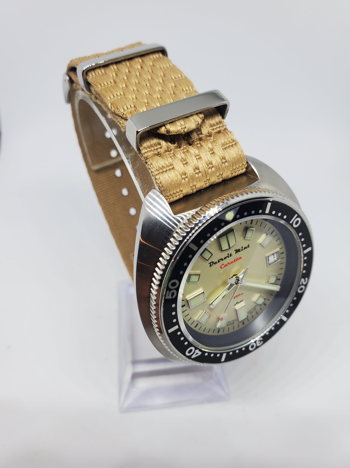 Tan Jubilie Nylon Single Pass Watch Strap 20mm