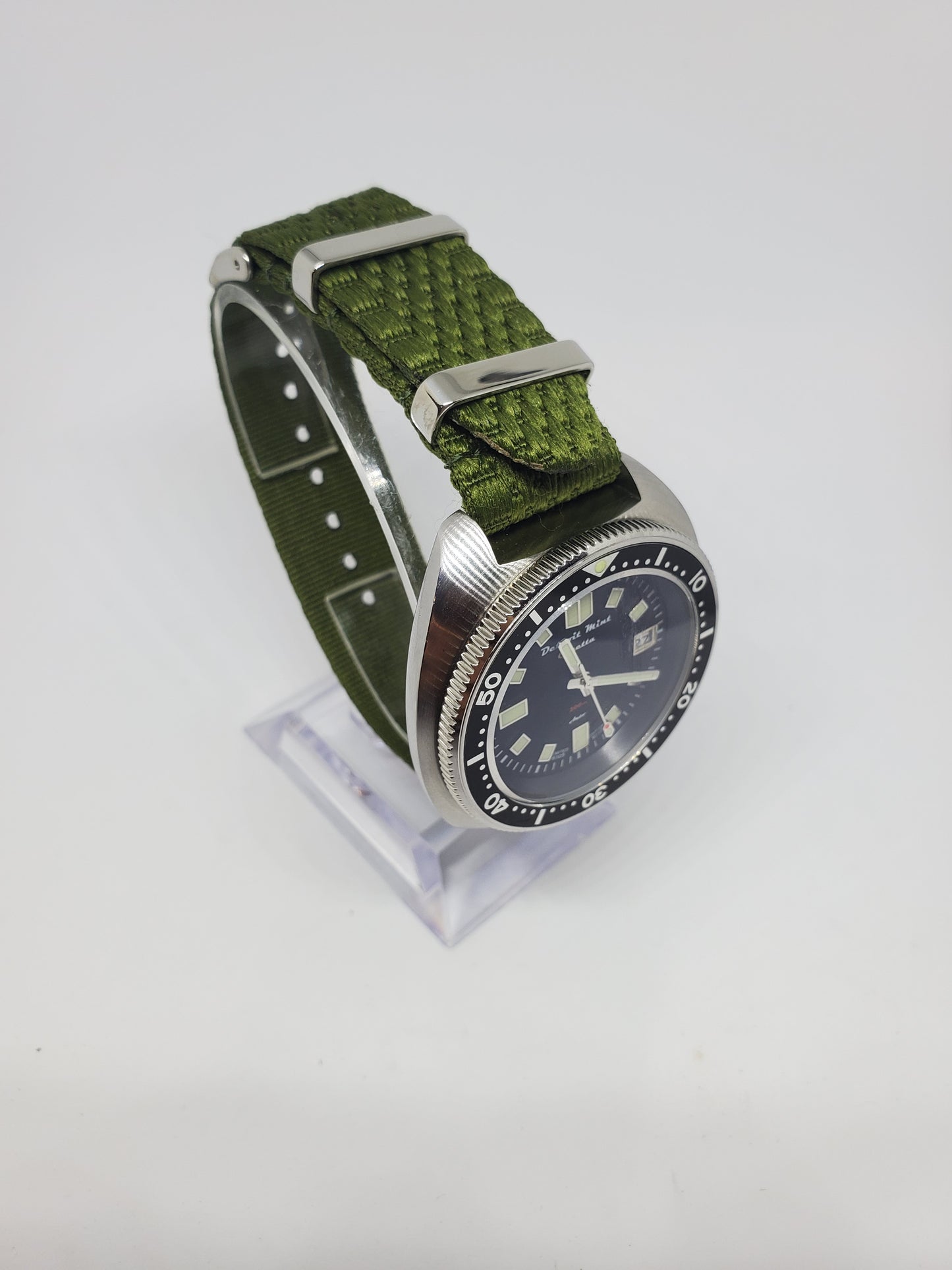 Green Jubilie Nylon Single Pass Watch Strap 20mm
