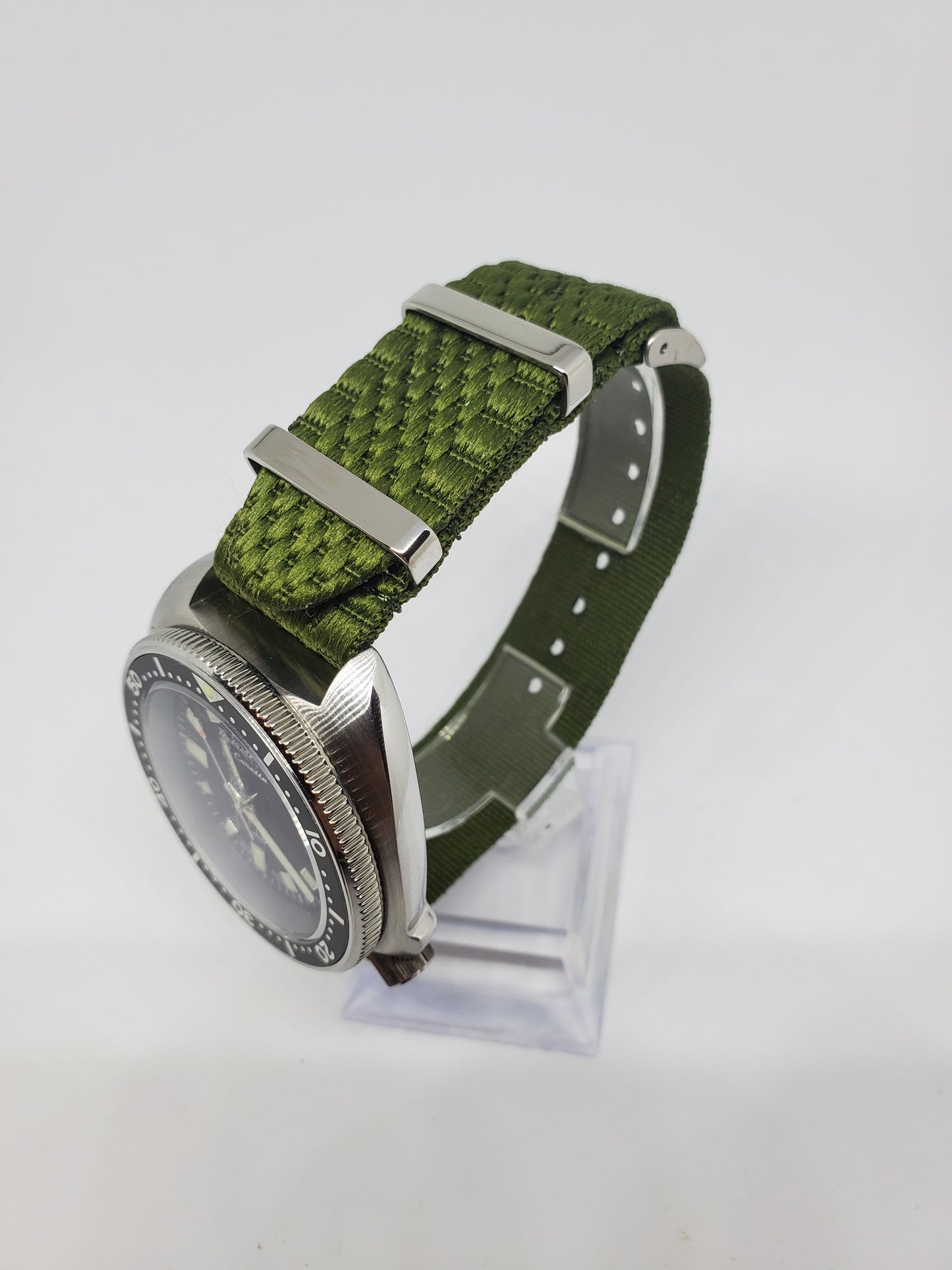 Green Jubilie Nylon Single Pass Watch Strap 20mm