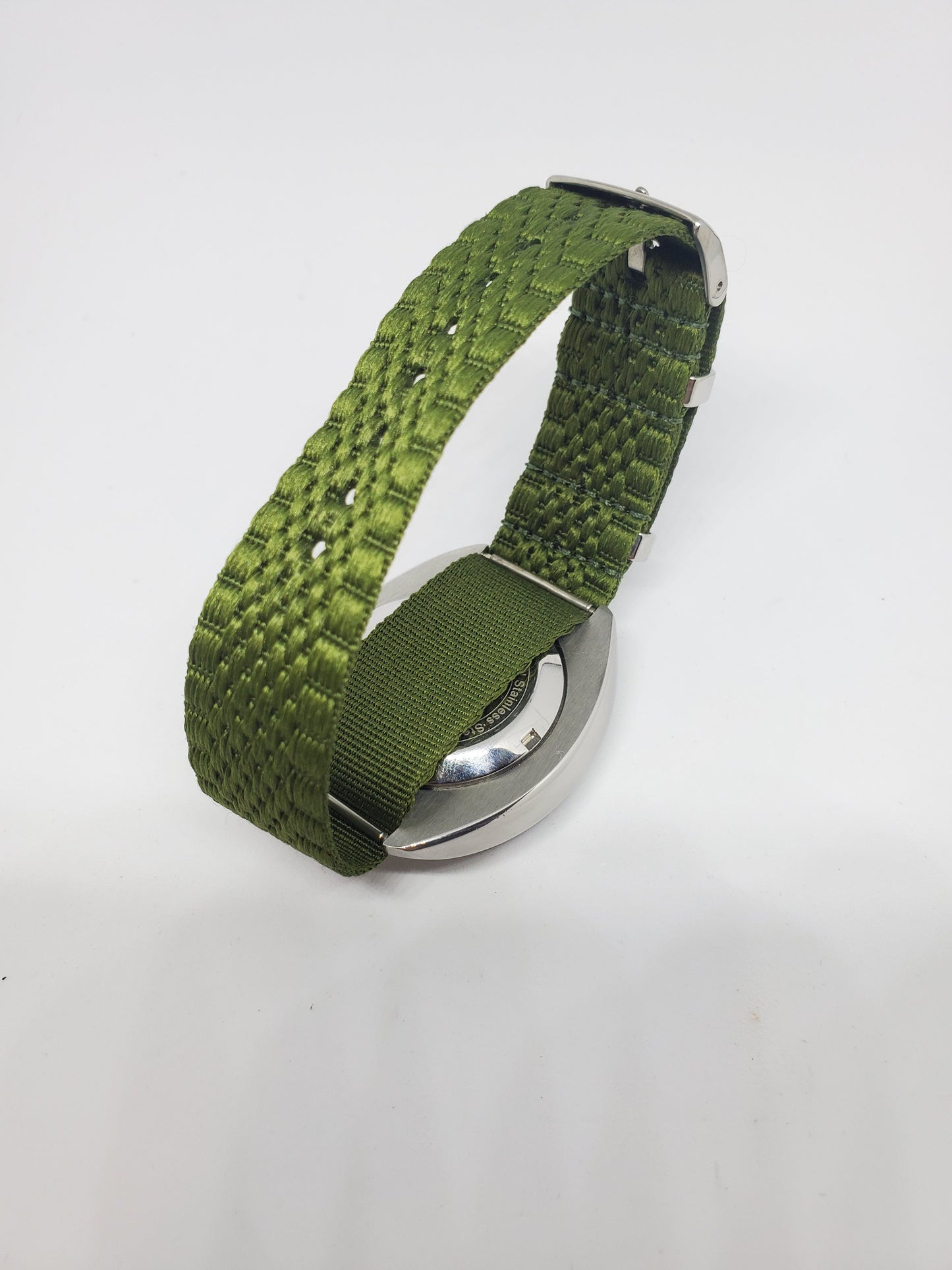 Green Jubilie Nylon Single Pass Watch Strap 20mm