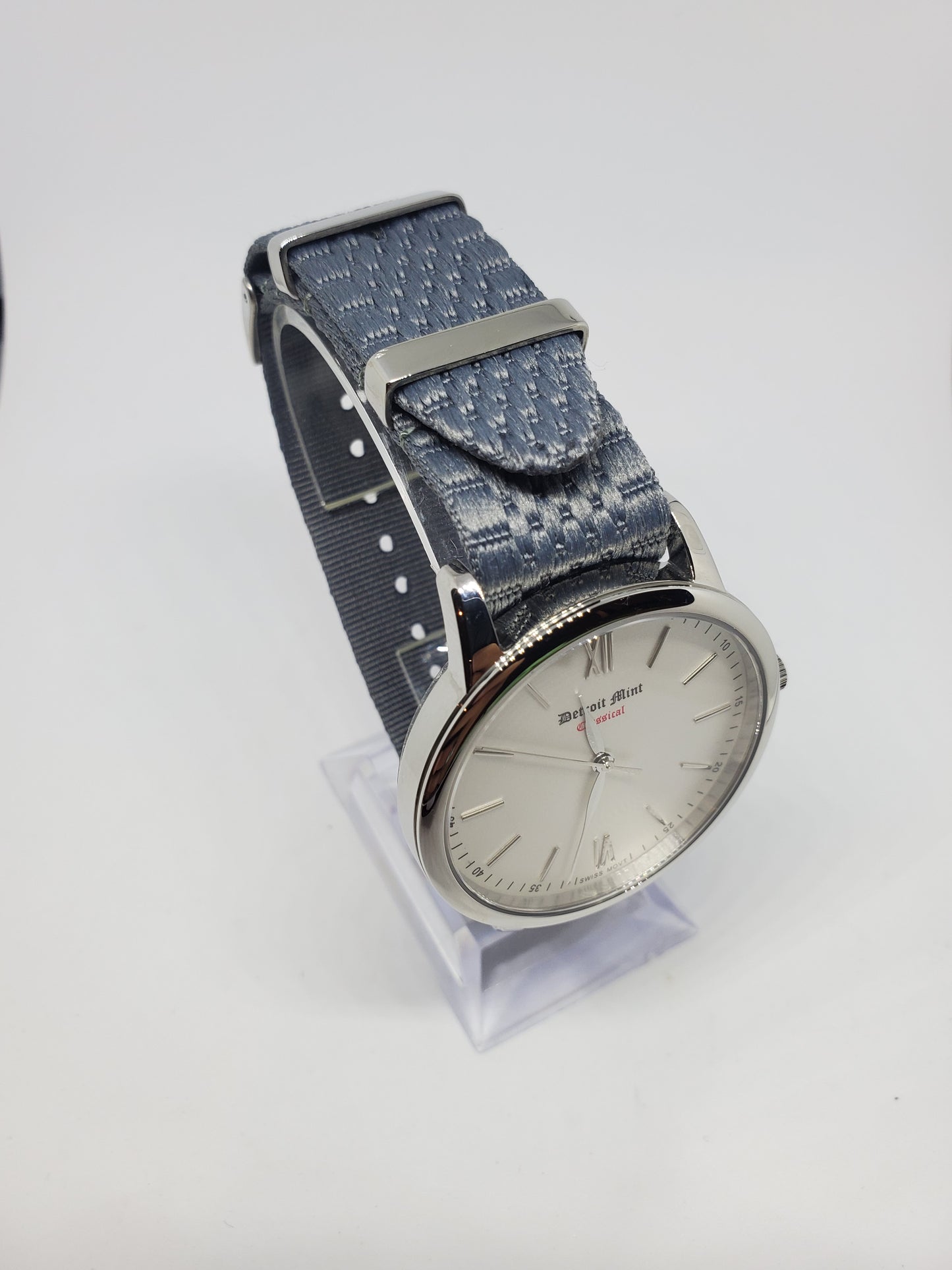 Silver Jubilie Nylon Single Pass Watch Strap 20mm