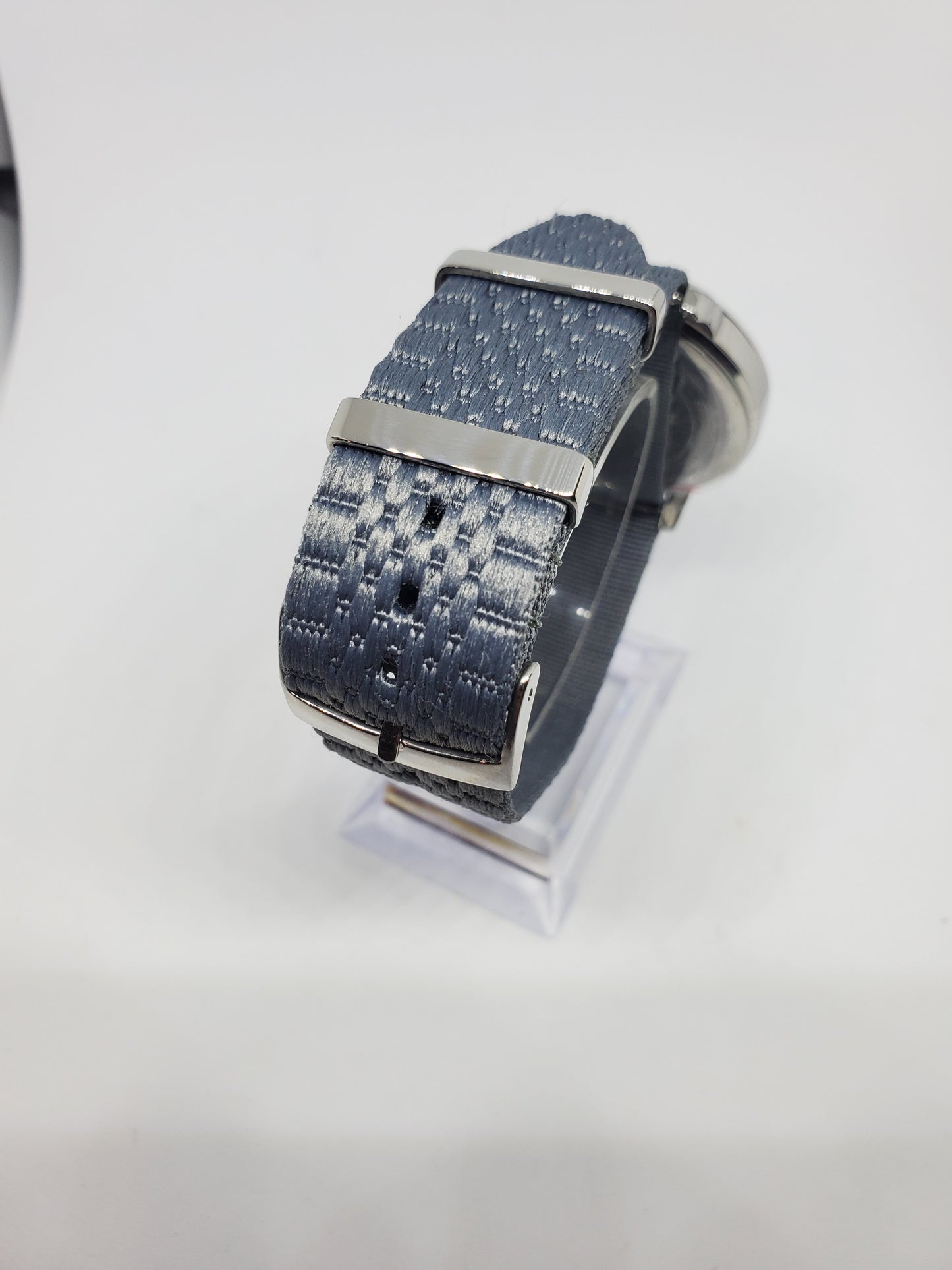 Silver Jubilie Nylon Single Pass Watch Strap 20mm