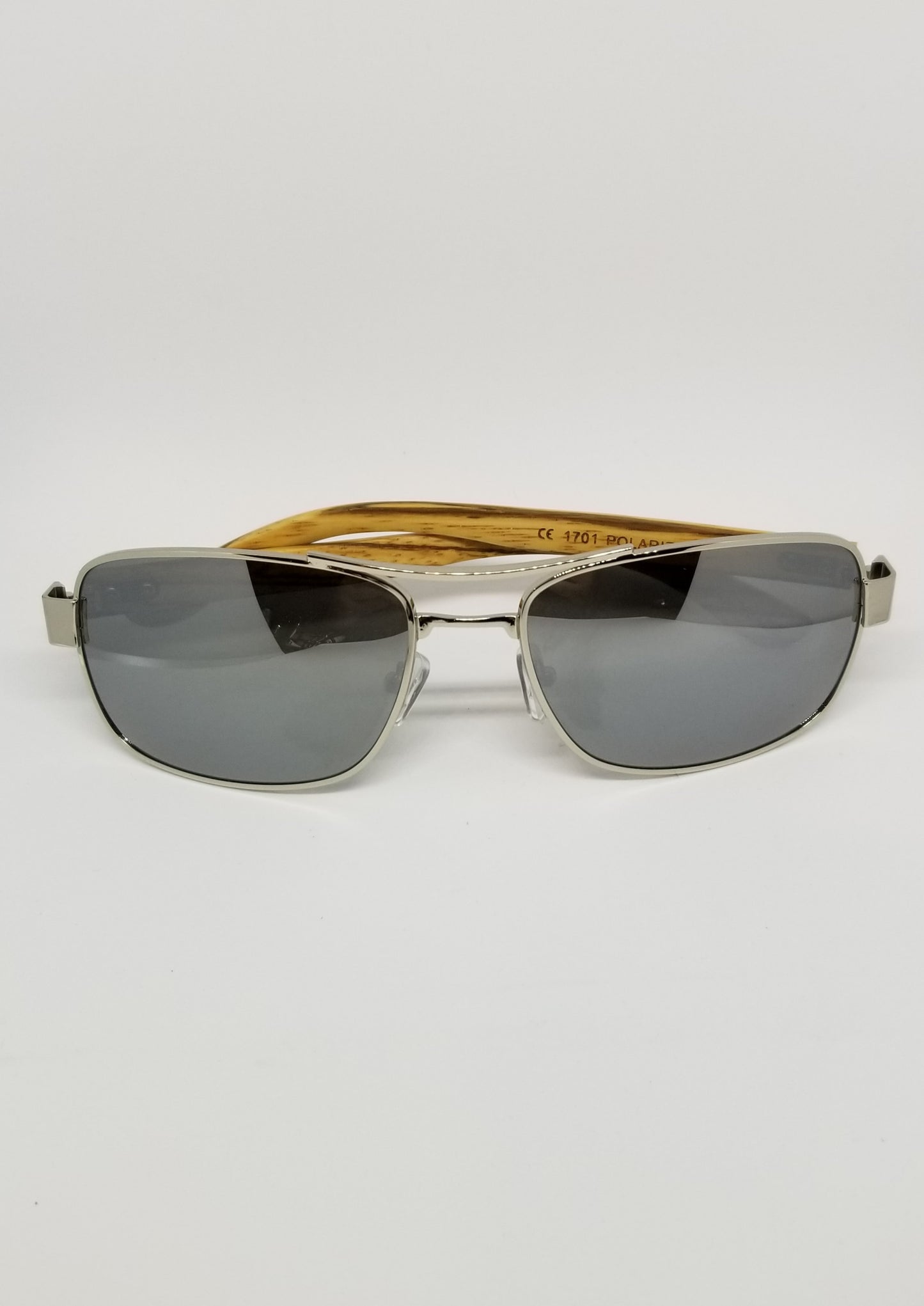 Detroit Mint Driver Sunglasses Zebra Wood Temples