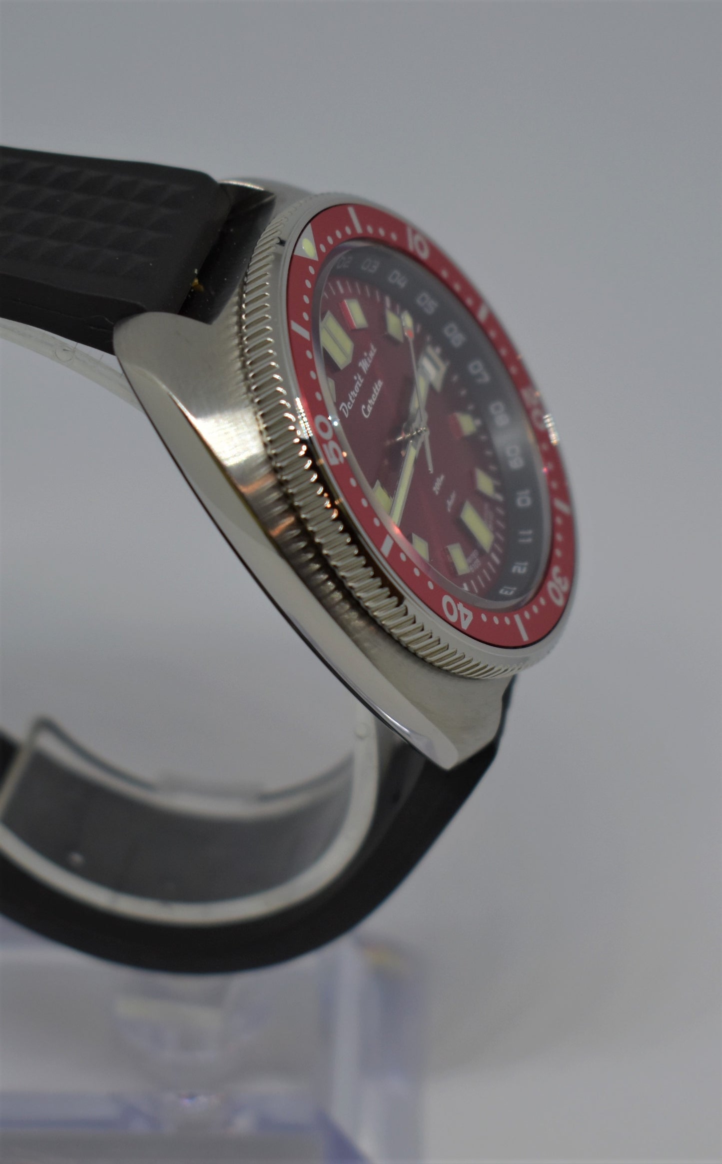 Detroit Mint Caretta Turtle Dive Watch Red Sky