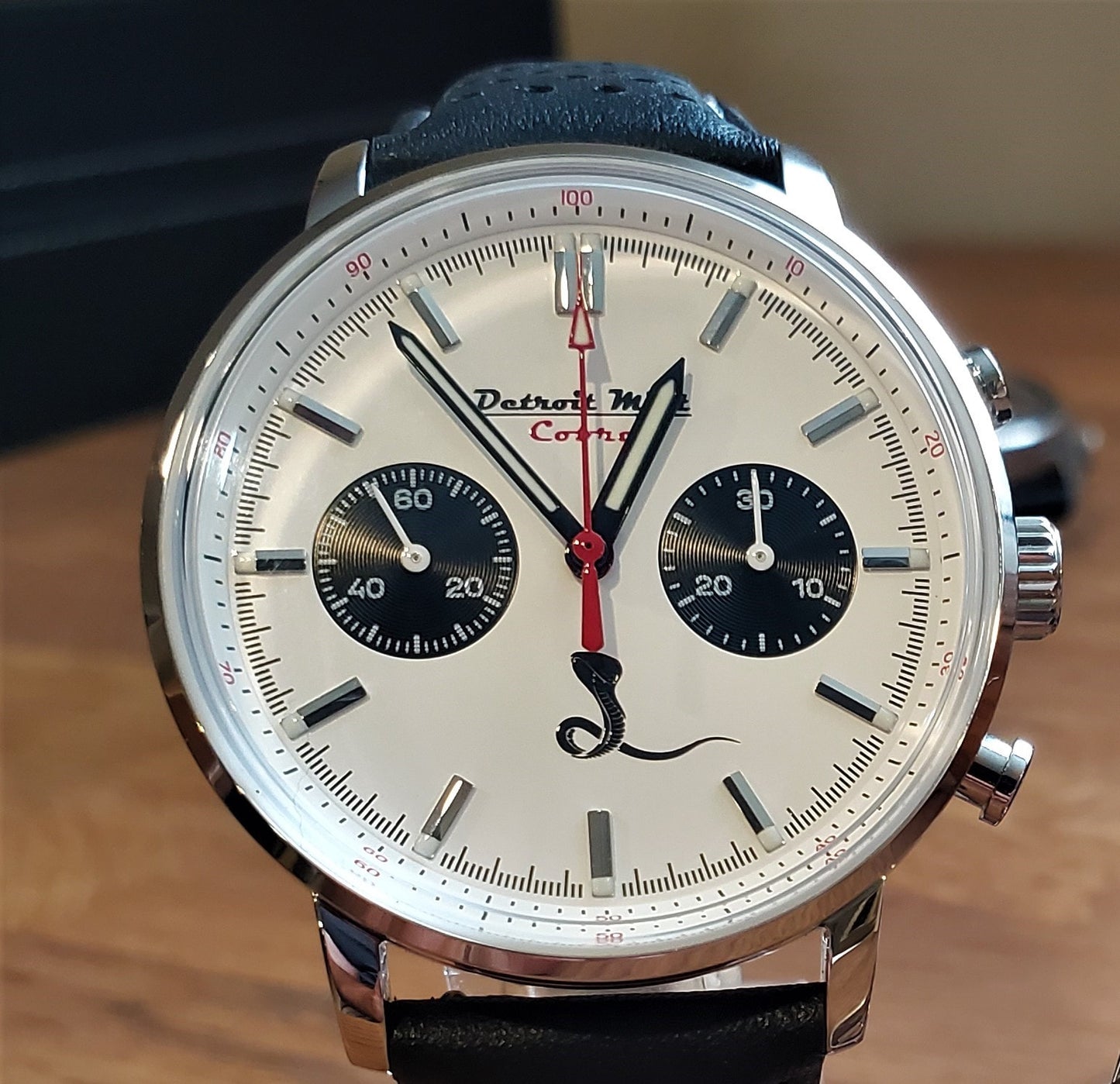 Detroit Mint Cobra Mechanical Chronograph White Panda