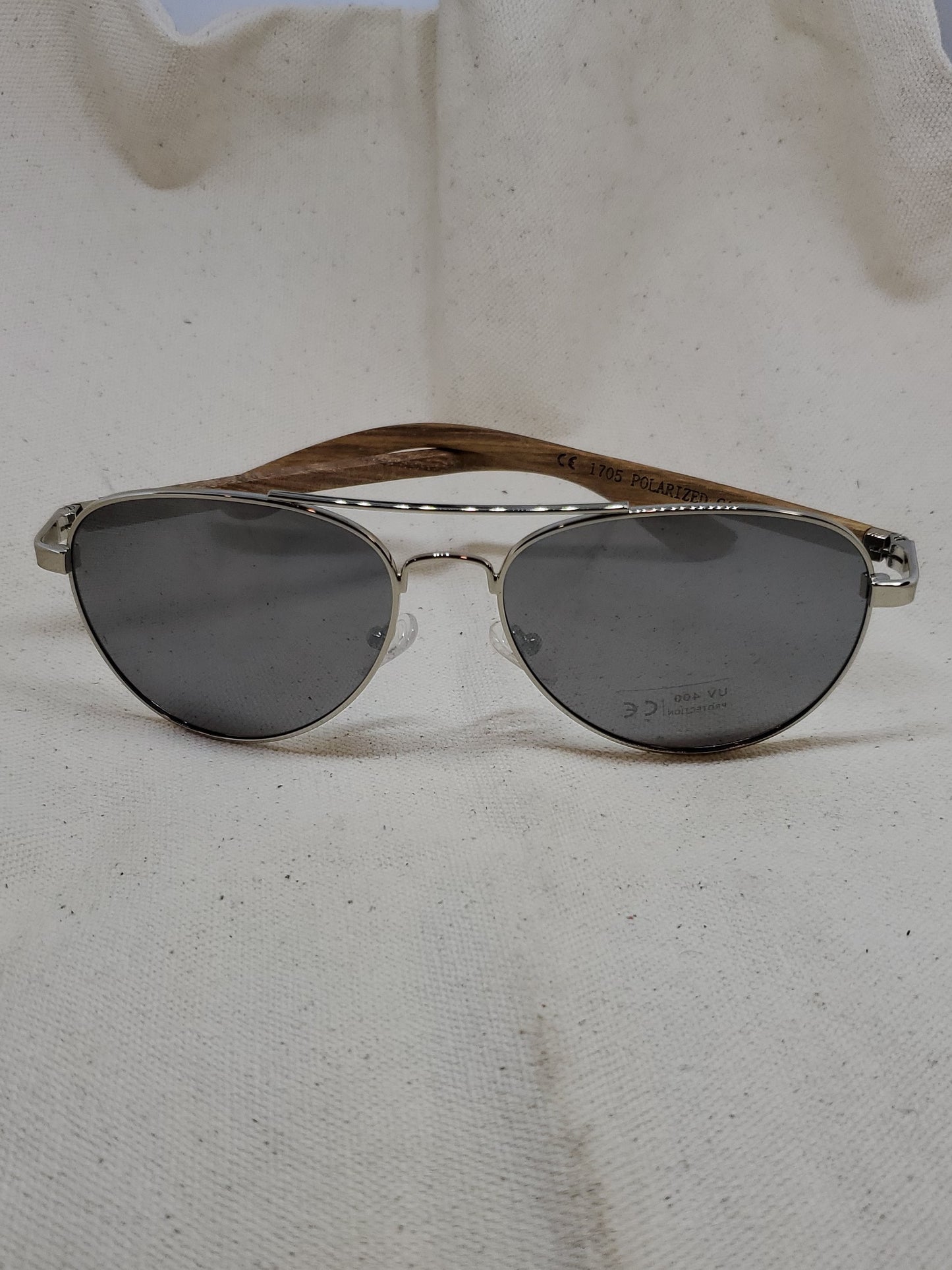 Detroit Mint Aviator Sunglasses Silver Lens