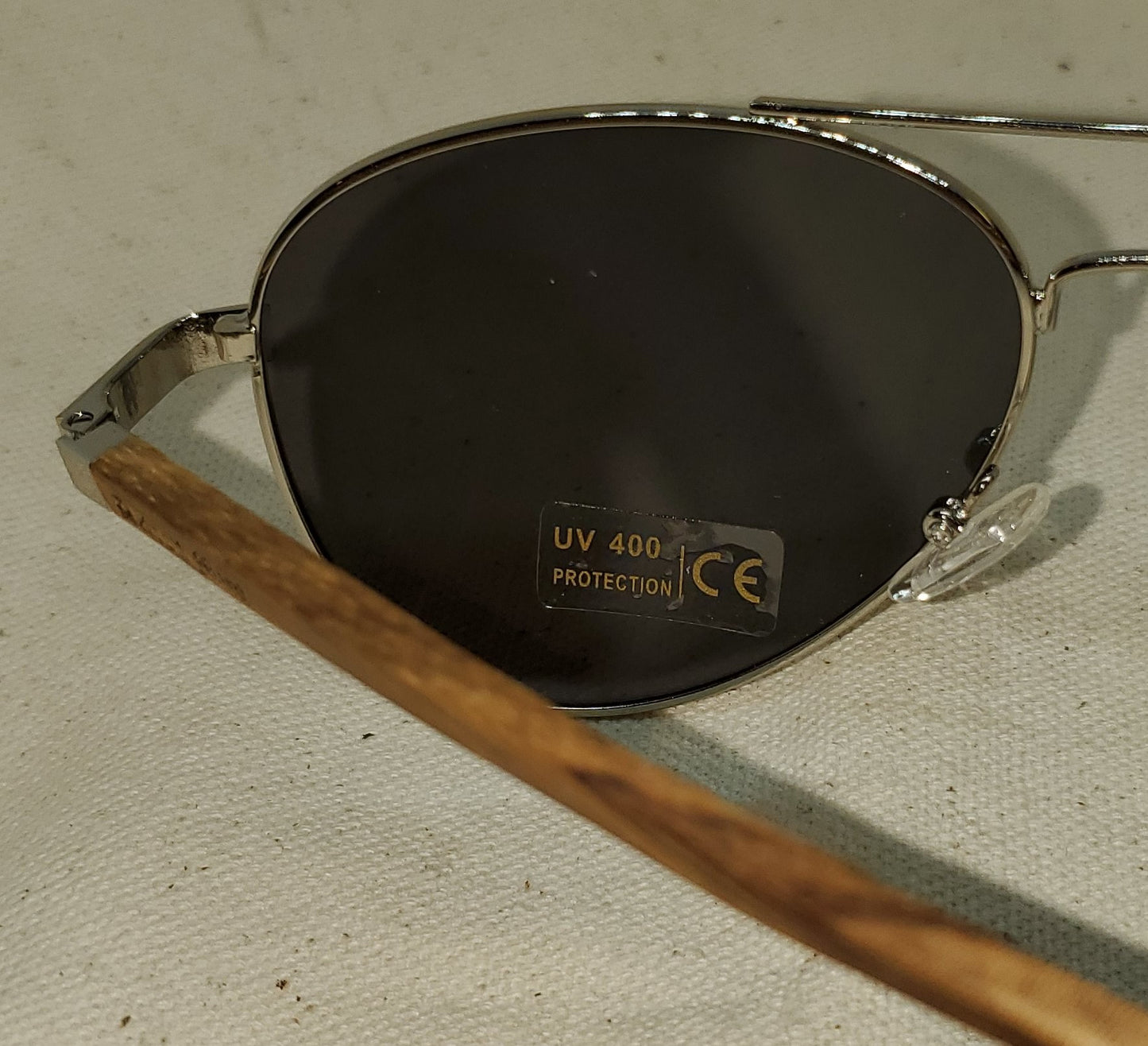 Detroit Mint Aviator Sunglasses Silver Lens